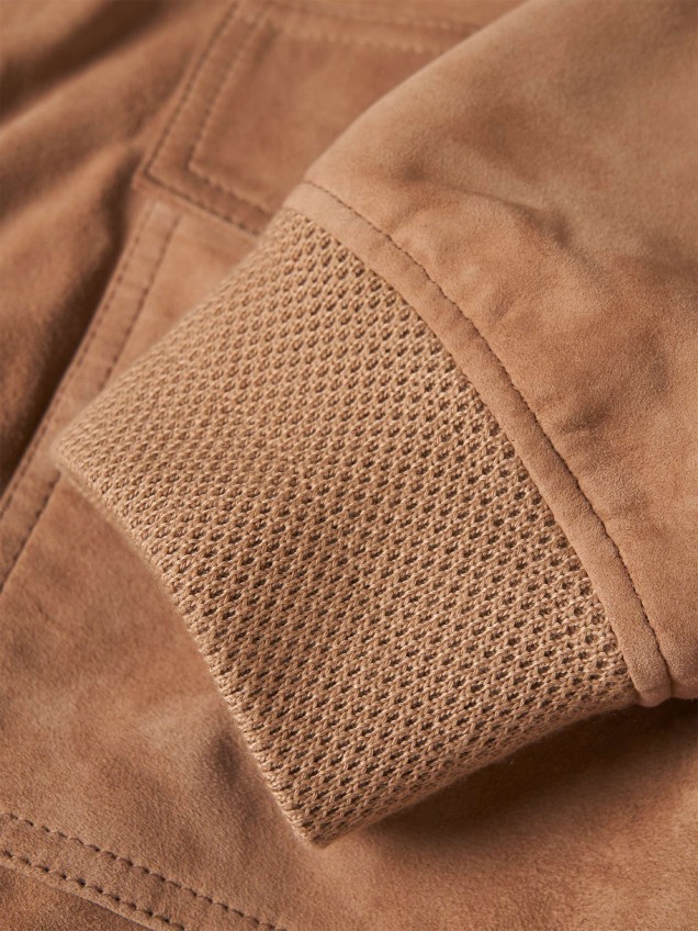 Blusão Bomber em Camurça