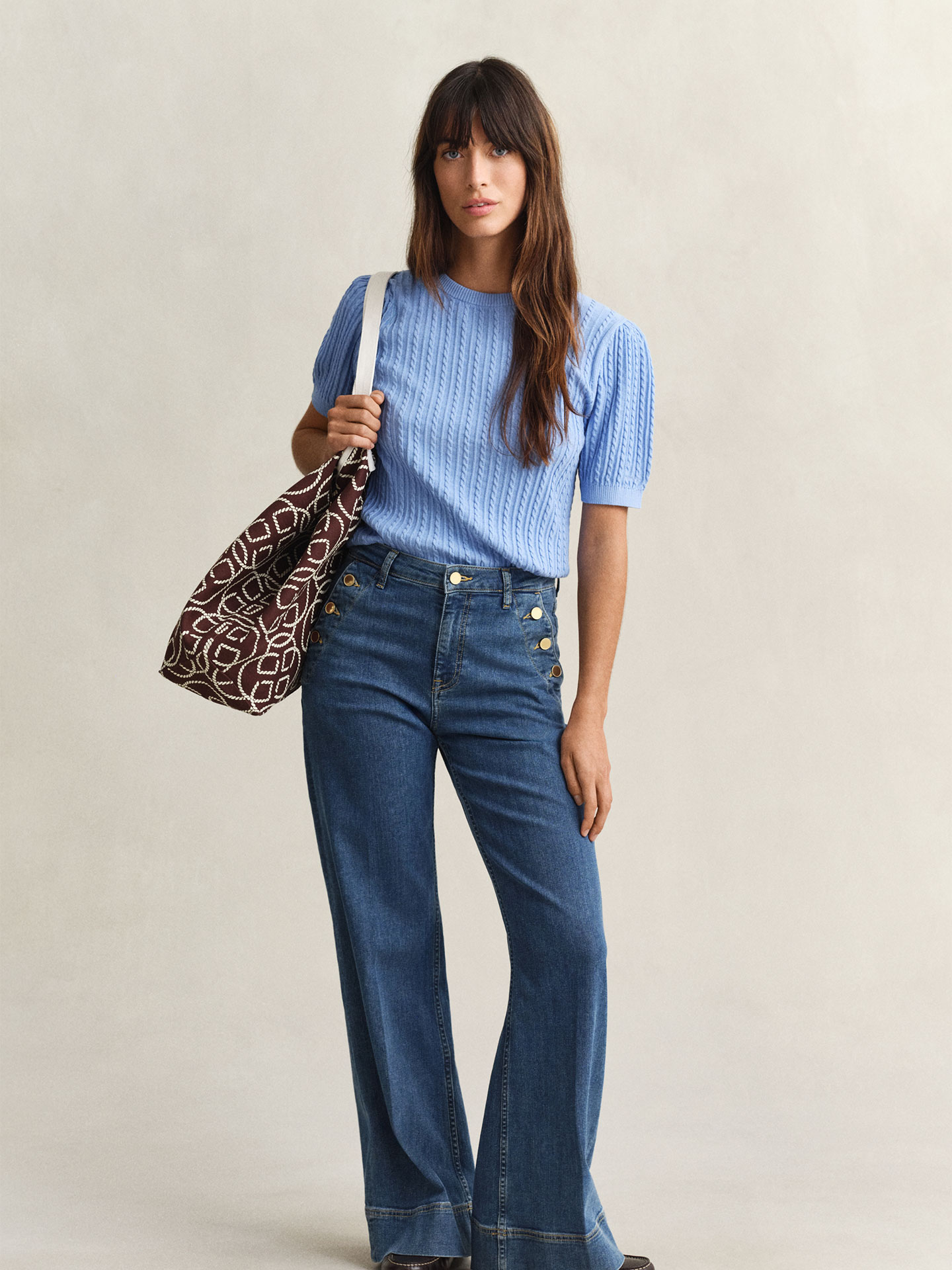 Camisola de Malha Entrançada