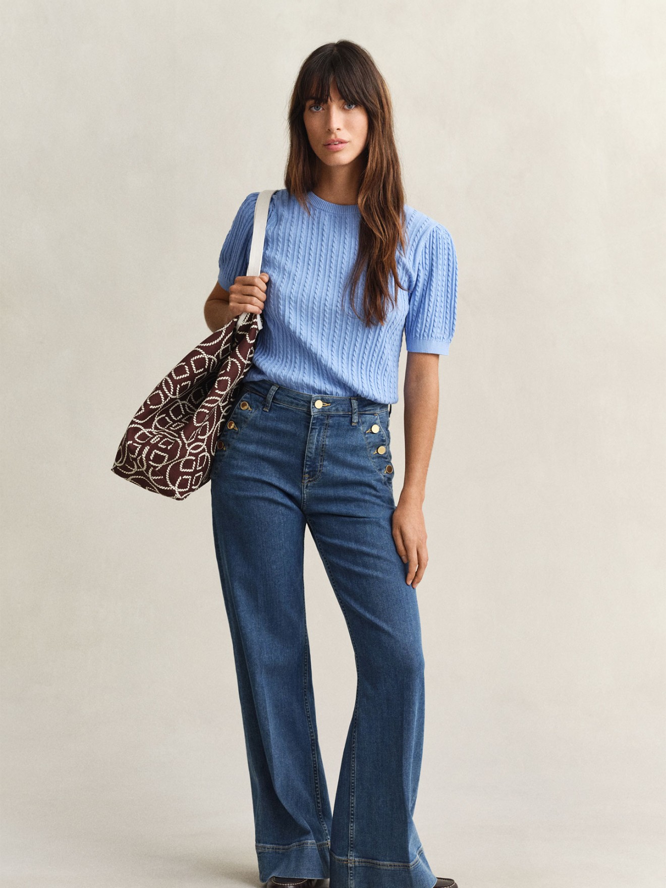 Camisola de Malha Entran�ada