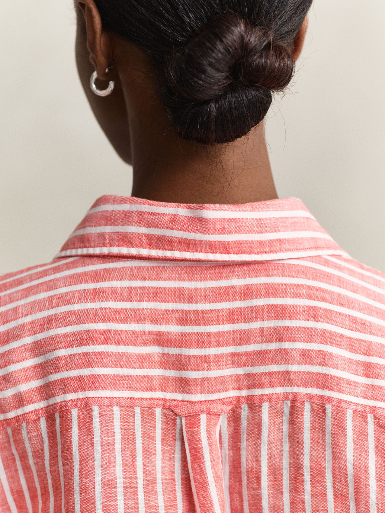 Camisa de Linho �s Riscas