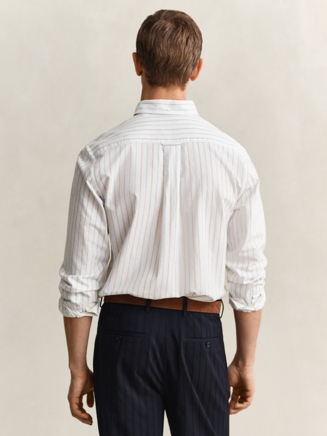 Camisa às Riscas Regular Fit