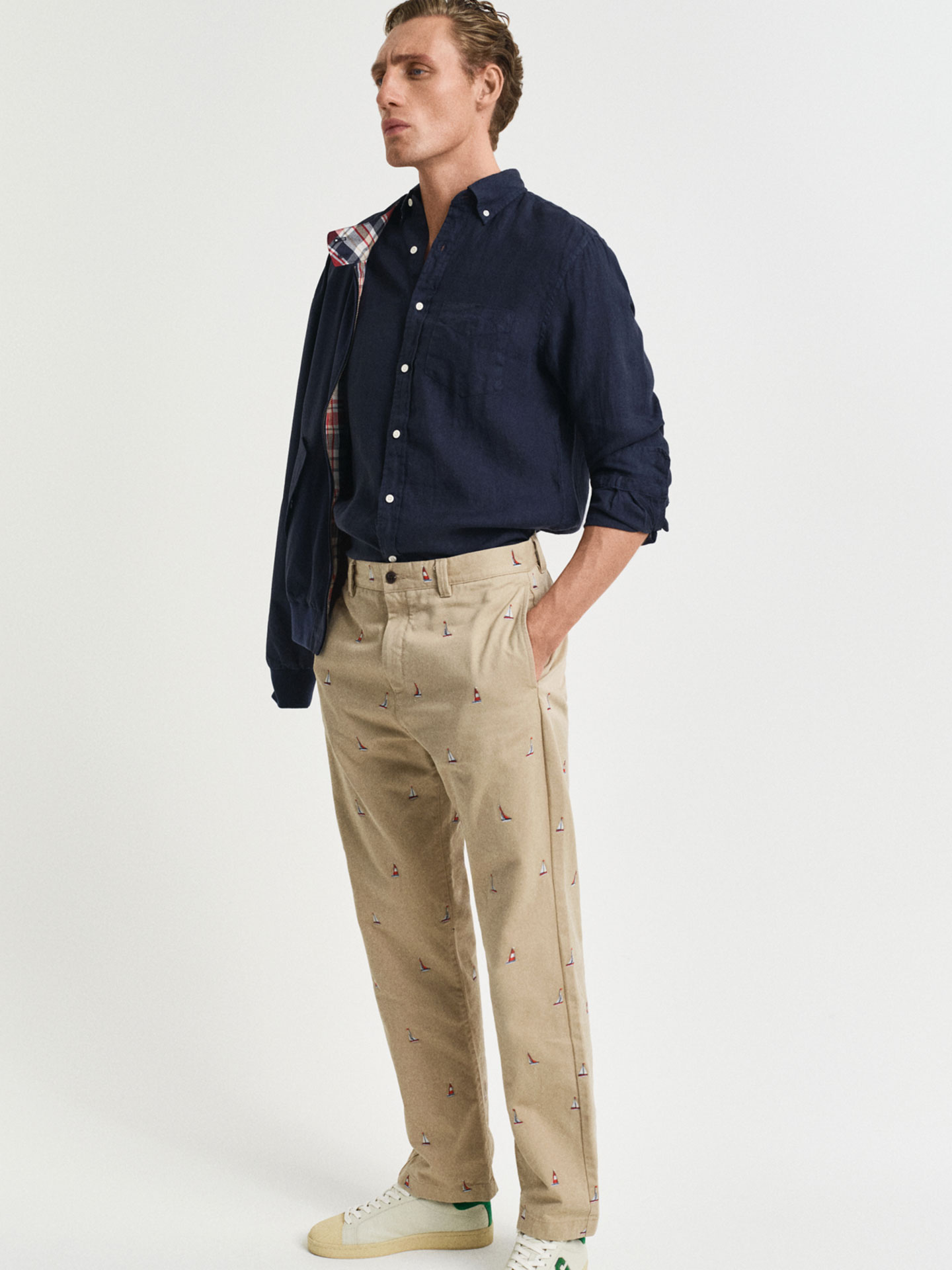 Camisa de Linho com Corte Regular