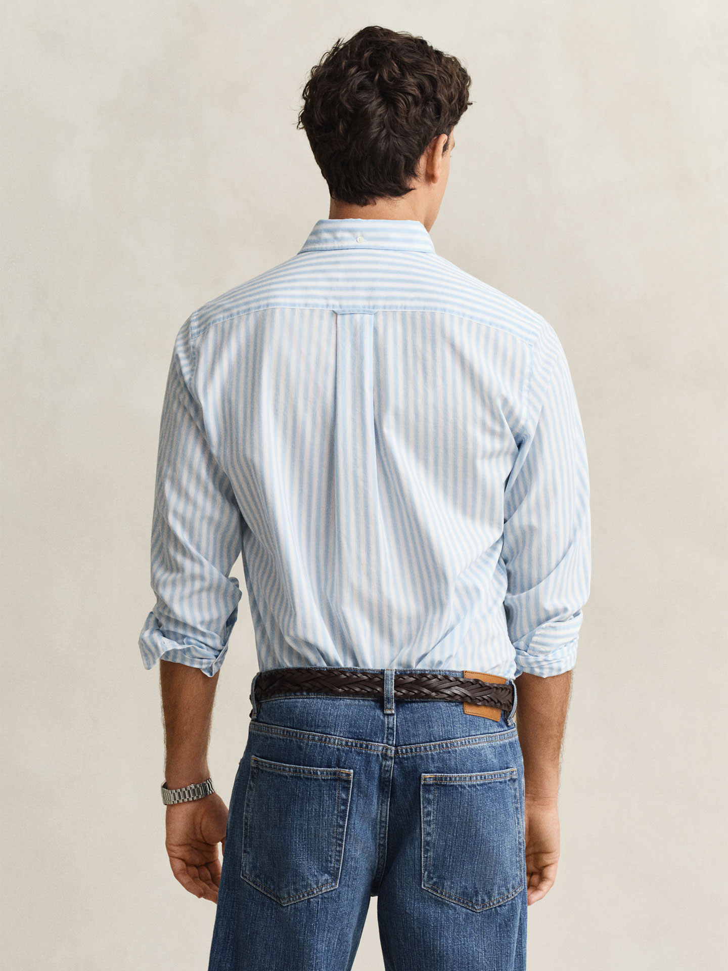 Camisa às Riscas Regular Fit