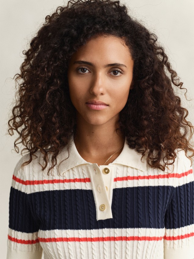 Polo de Malha Entrançada