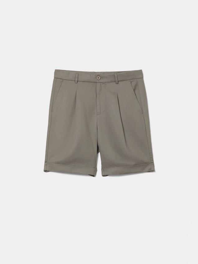 Calções Chino com Pinças