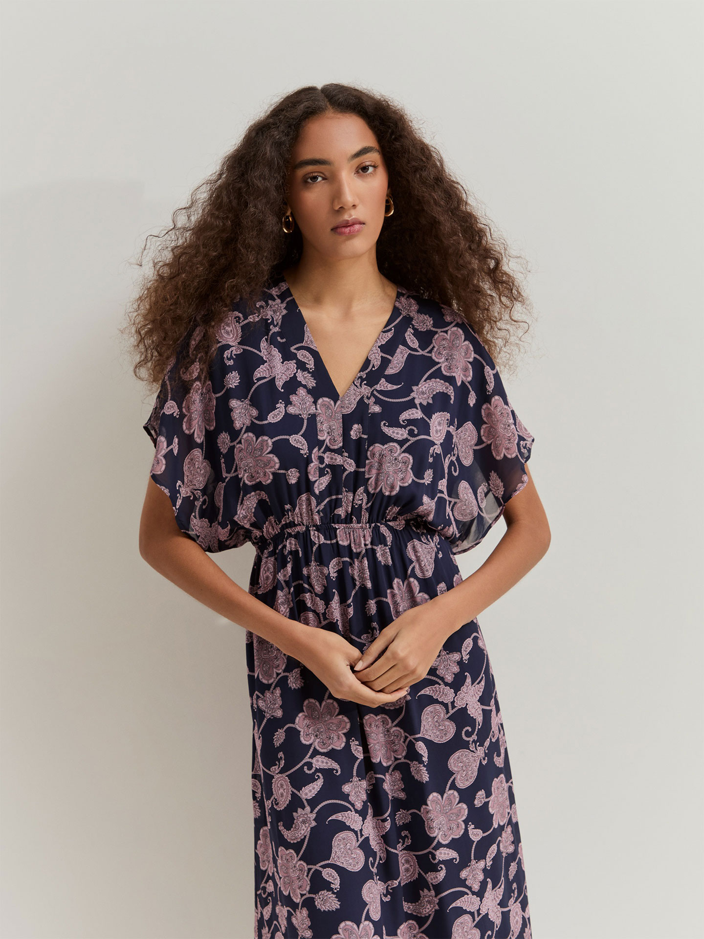 Vestido Midi Estampado