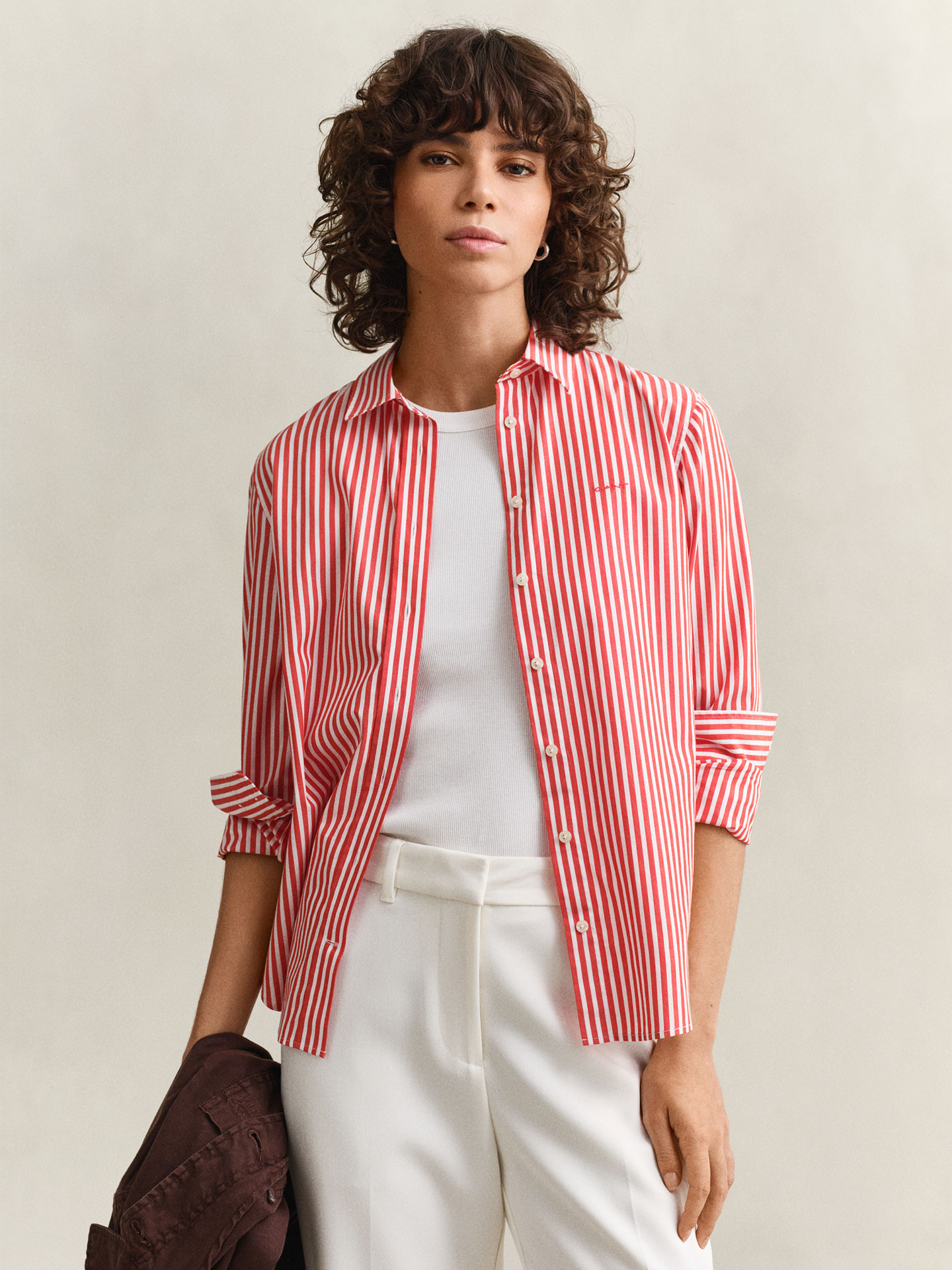 Camisa com Riscas Regular Fit