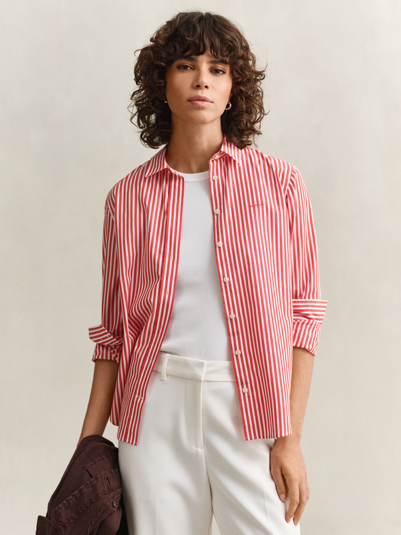 Camisa com Riscas Regular Fit