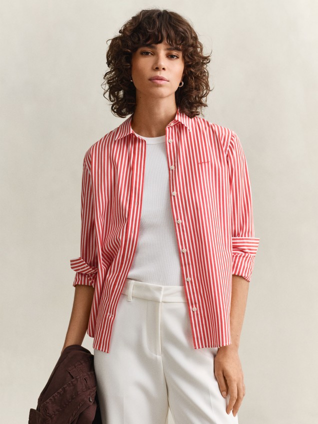 Camisa com Riscas Regular Fit