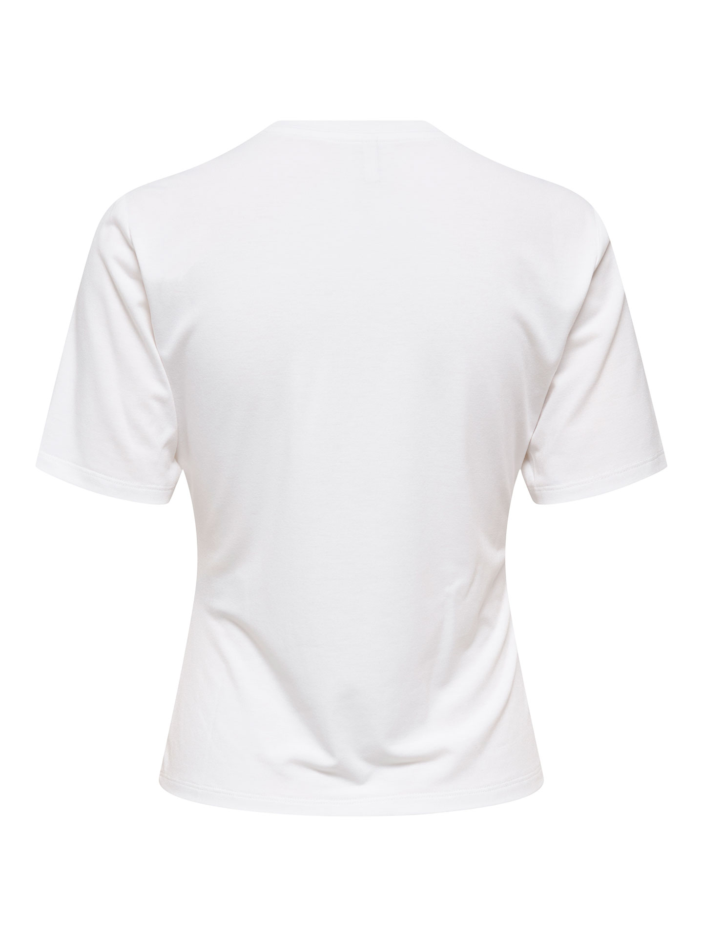 T-shirt Cropped com Detalhe Franzido