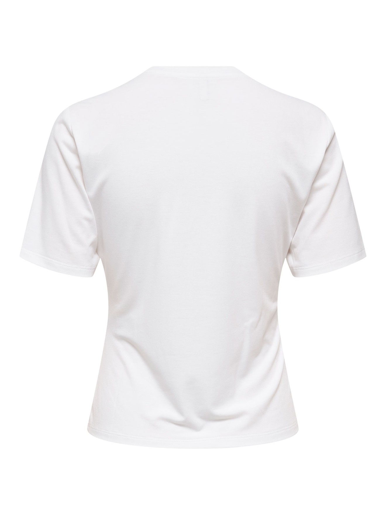 T-shirt Cropped com Detalhe Franzido