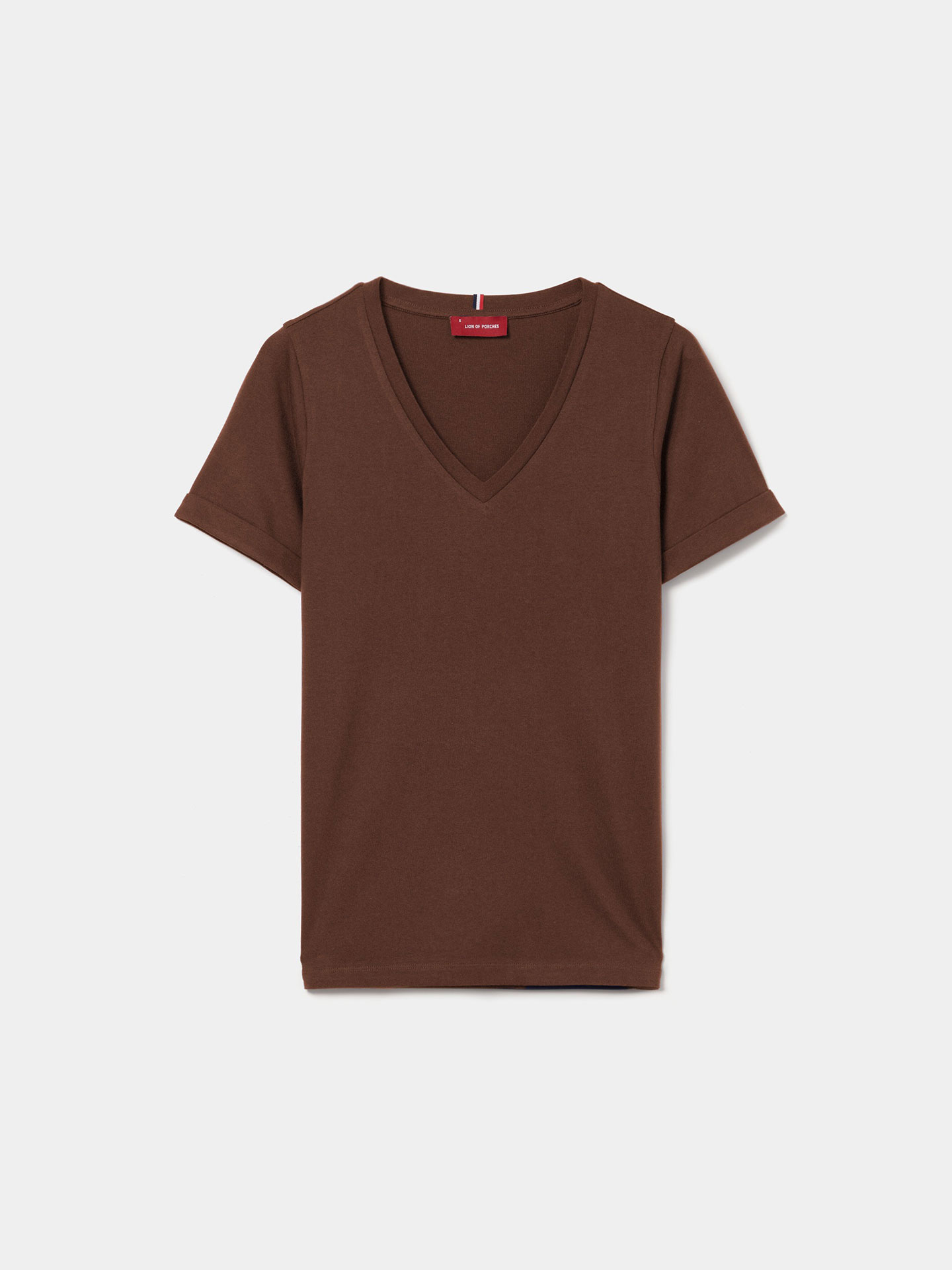 T-shirt com Decote em V