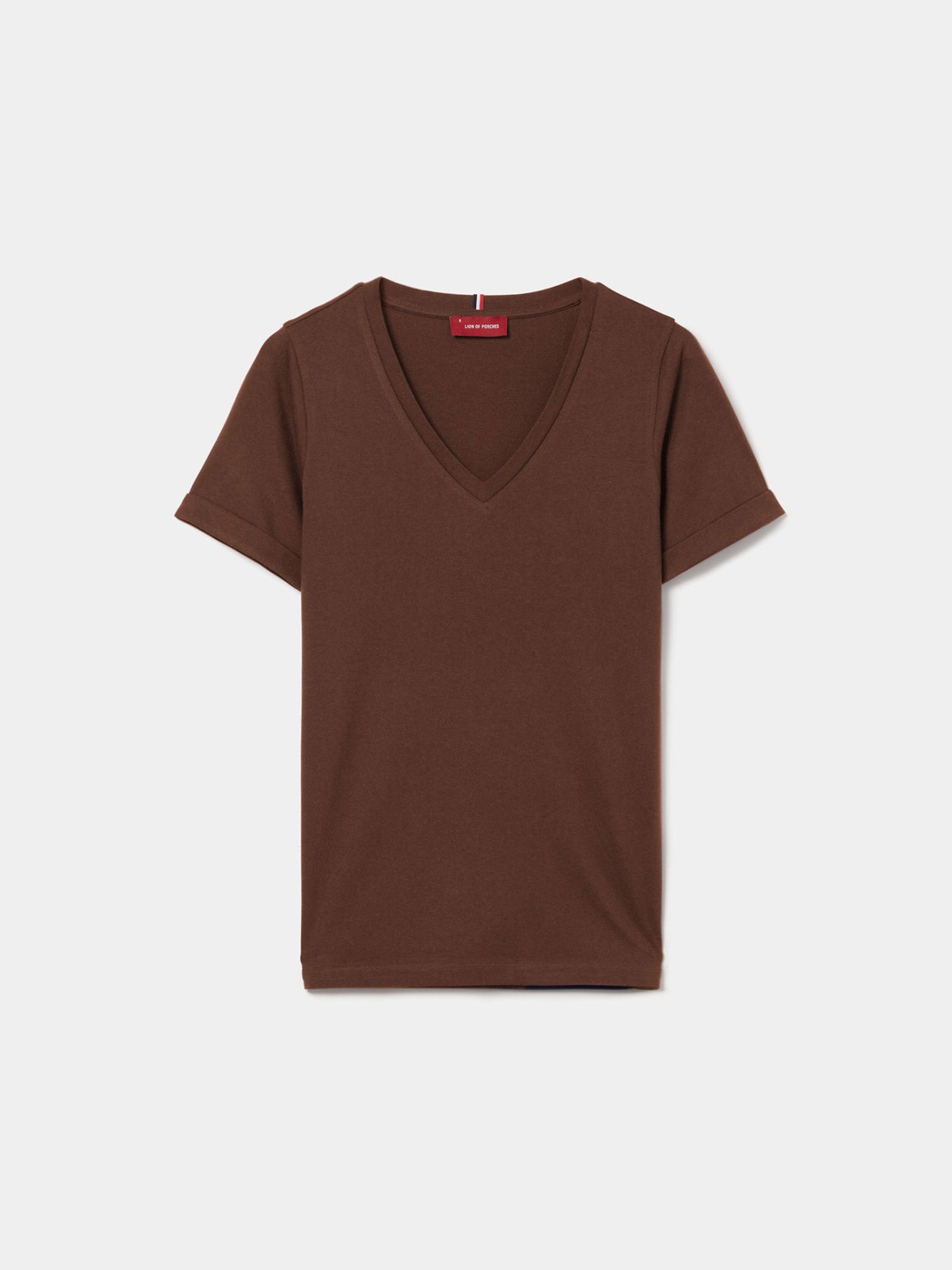 T-shirt com Decote em V