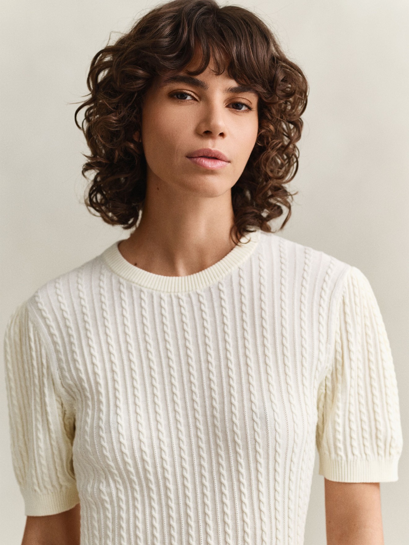 Camisola de Malha Entran�ada