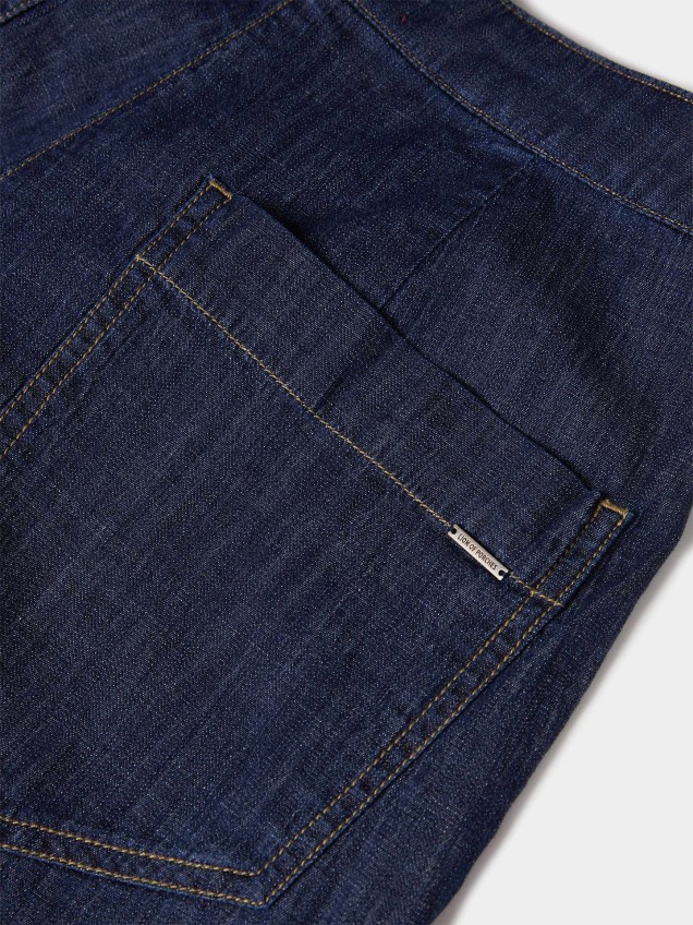 Calças de Ganga de Perna Larga