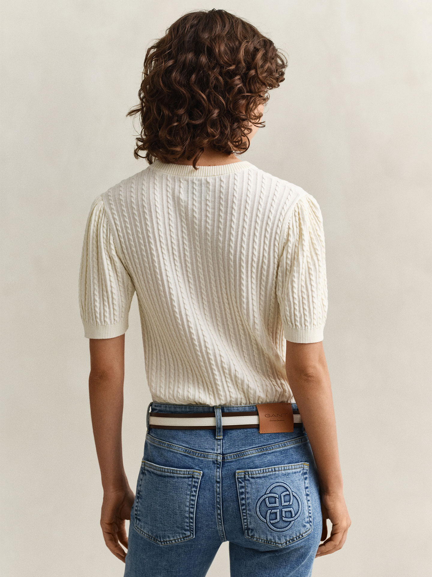 Camisola de Malha Entrançada