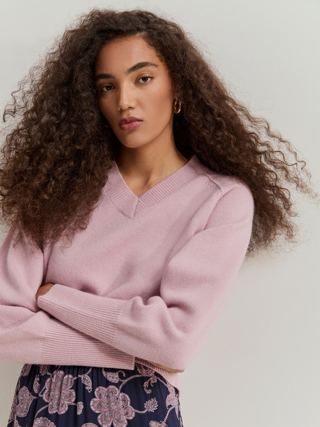 Camisola de Malha com Decote em V