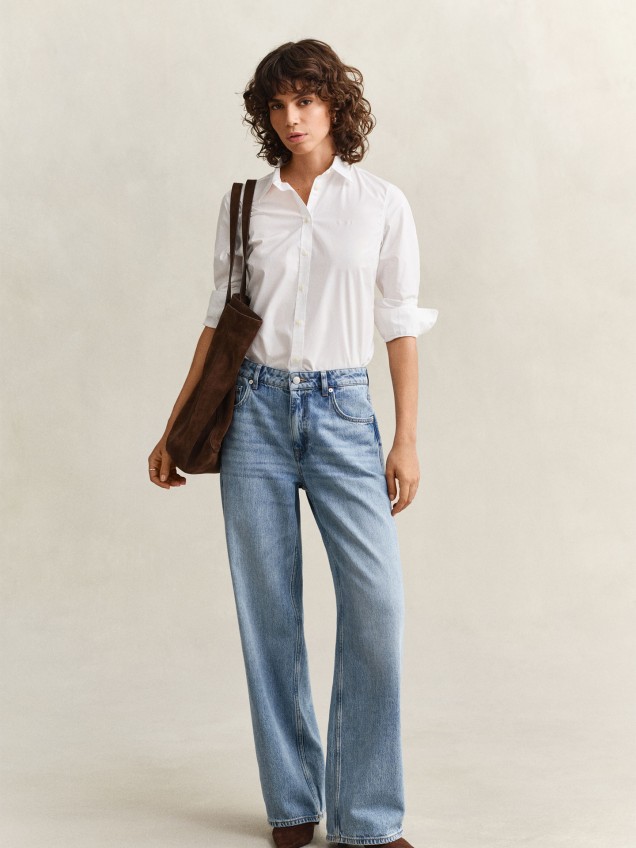 Camisa com Bordado ao Tom