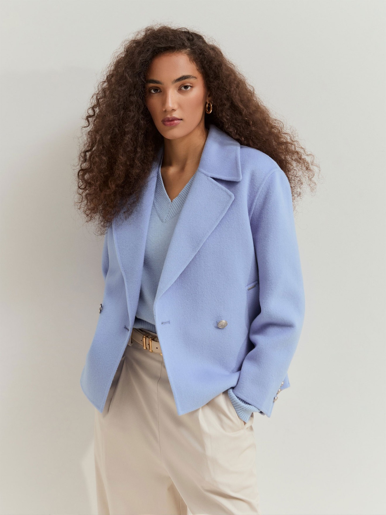 Sobretudo Curto Cruzado