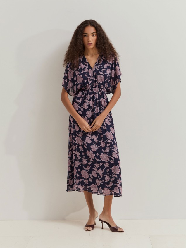 Vestido Midi Estampado