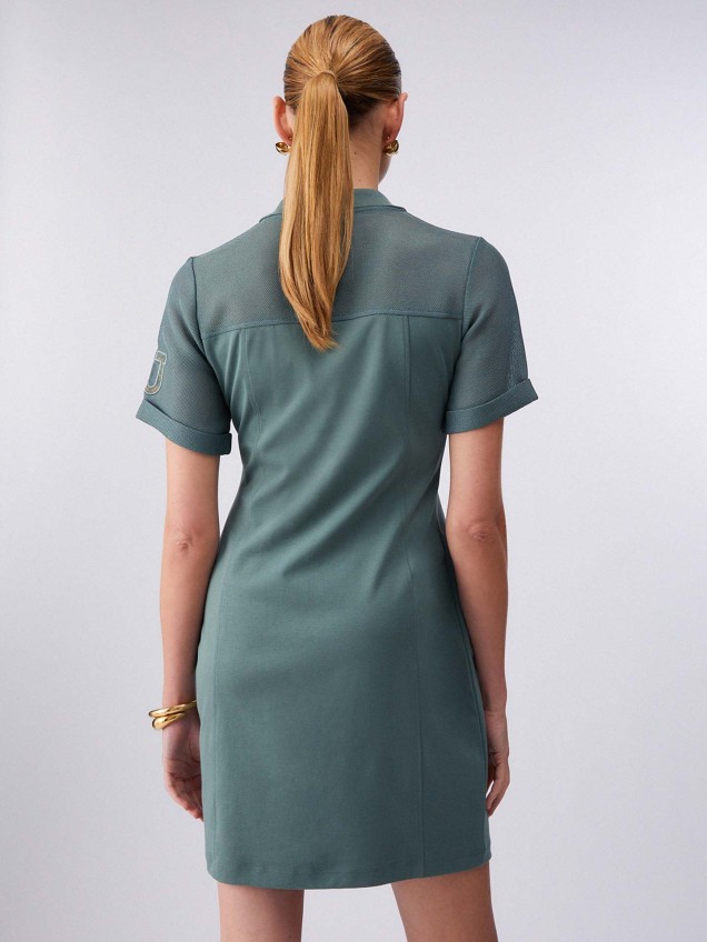 Vestido Camiseiro com Fecho de Correr