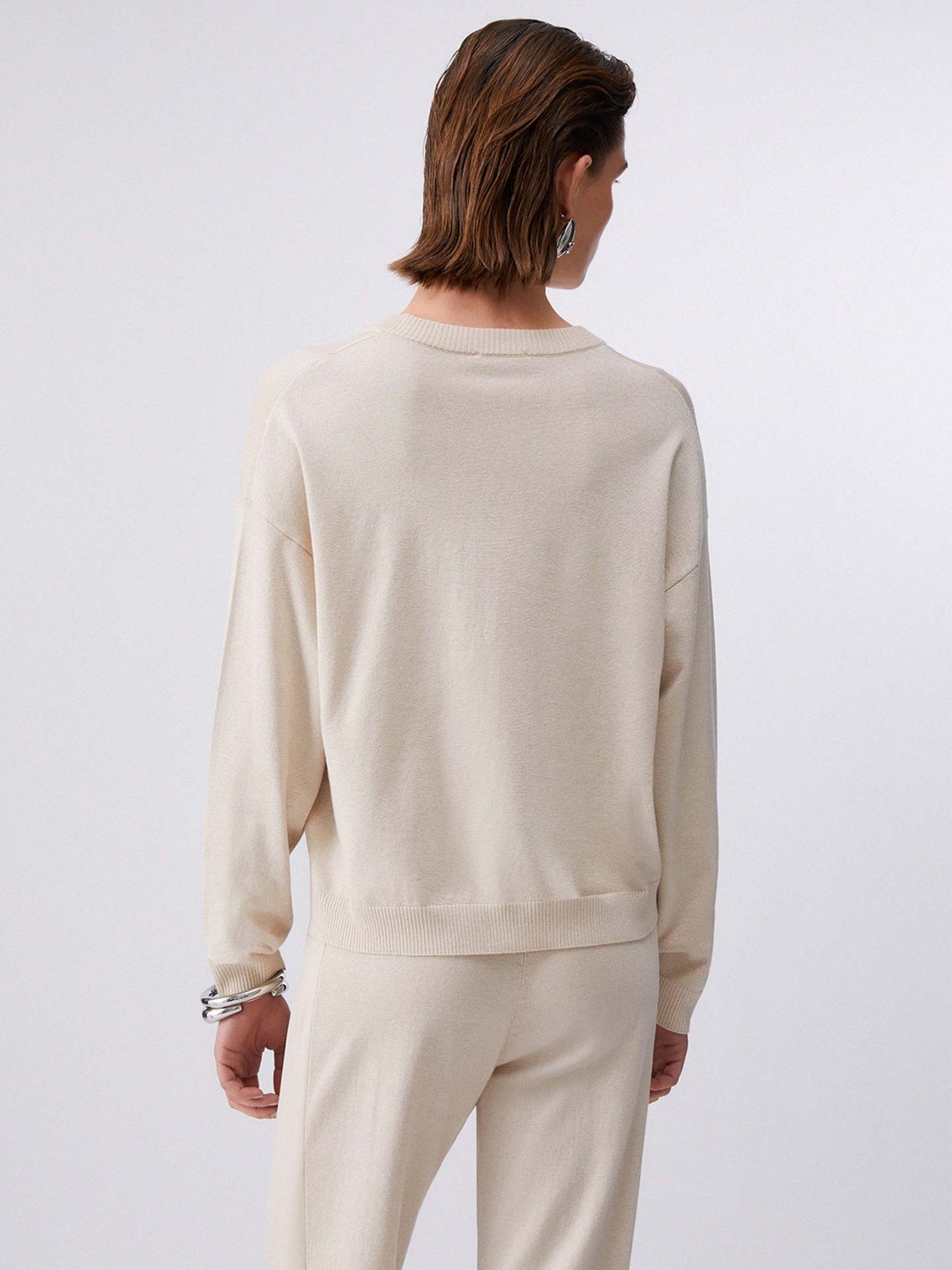 Camisola de Malha com Decote em V