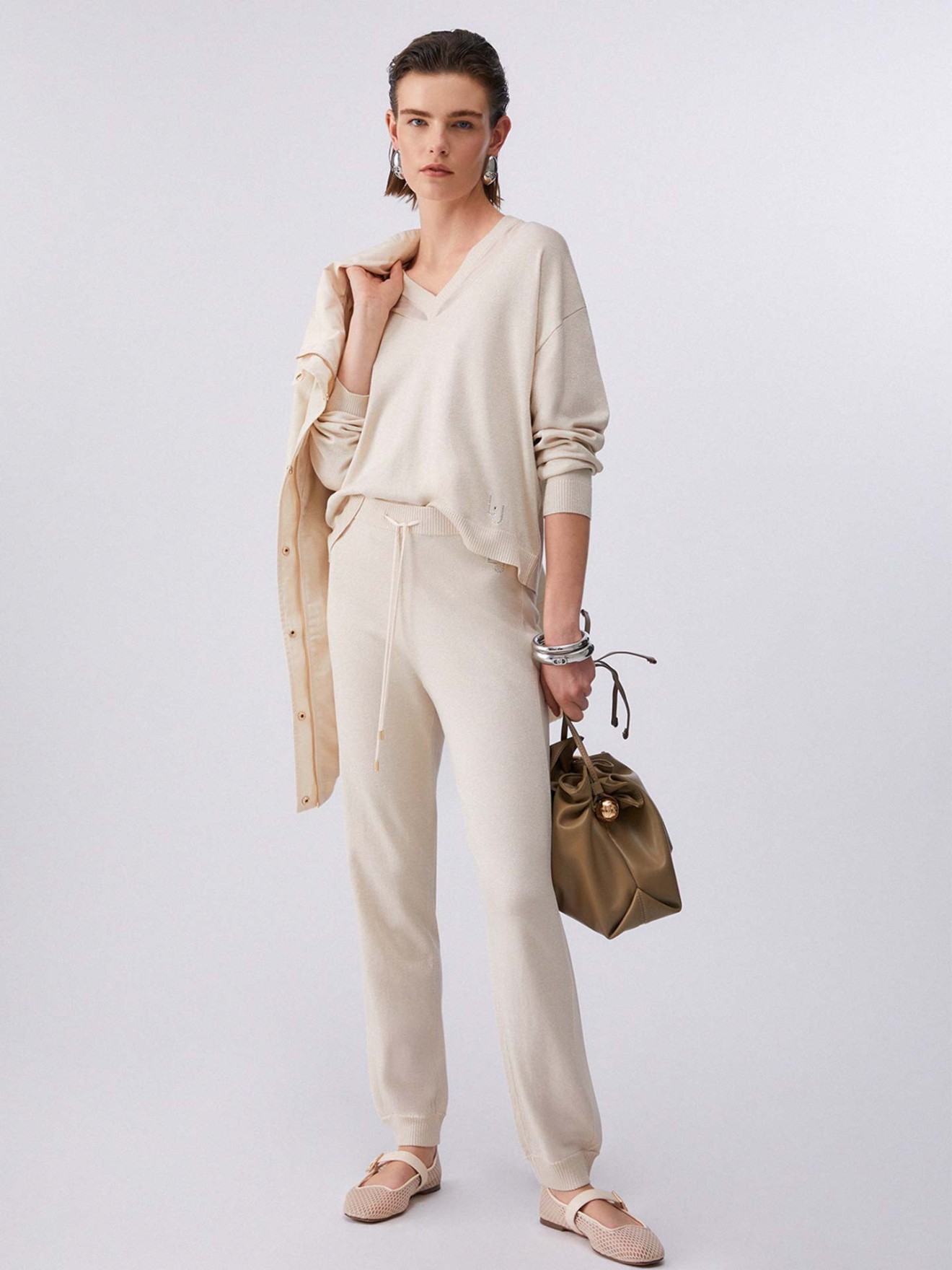 Camisola de Malha com Decote em V