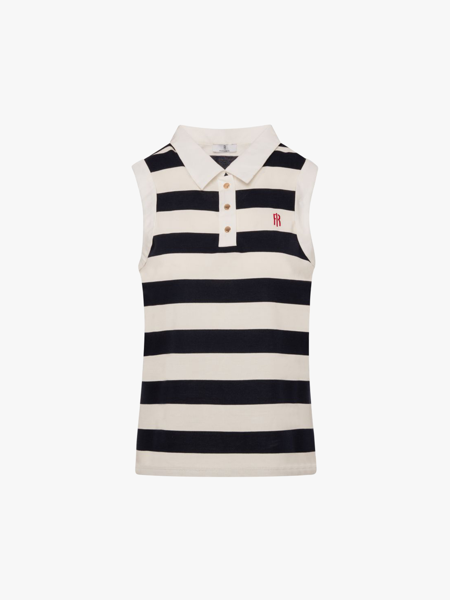 Polo sem Mangas às Riscas