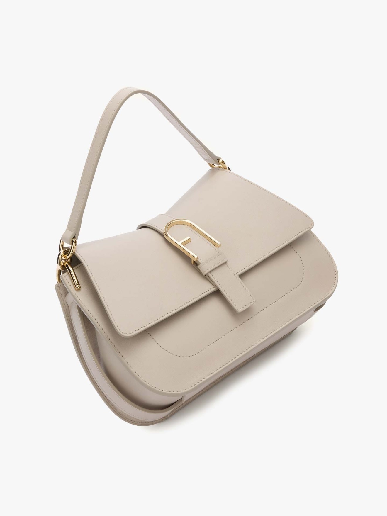 Mala de Ombro Flow M em Pele