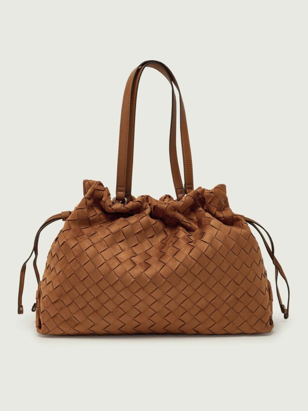 Mala de Ombrocom Textura Entrançada