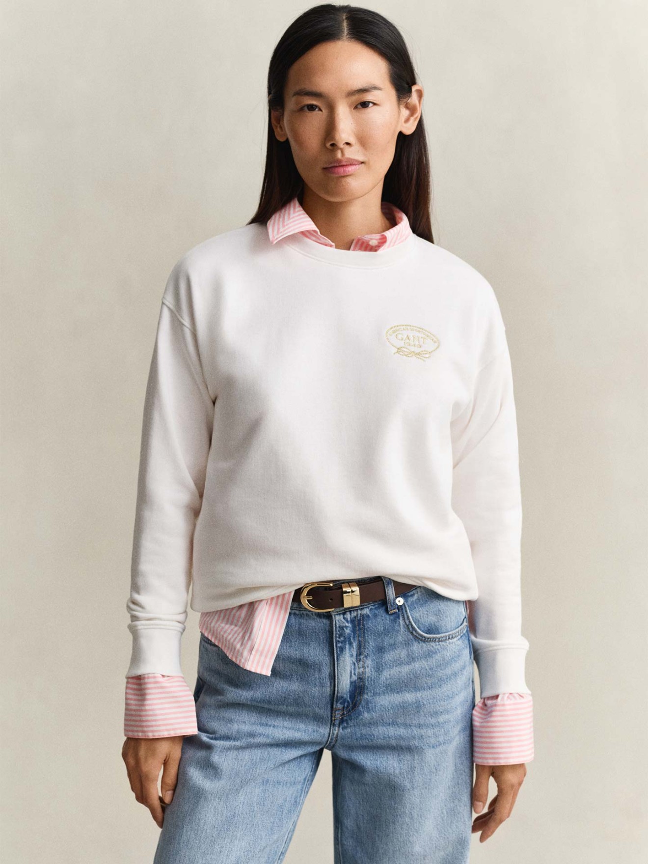 Sweatshirt com Logótipo Bordado