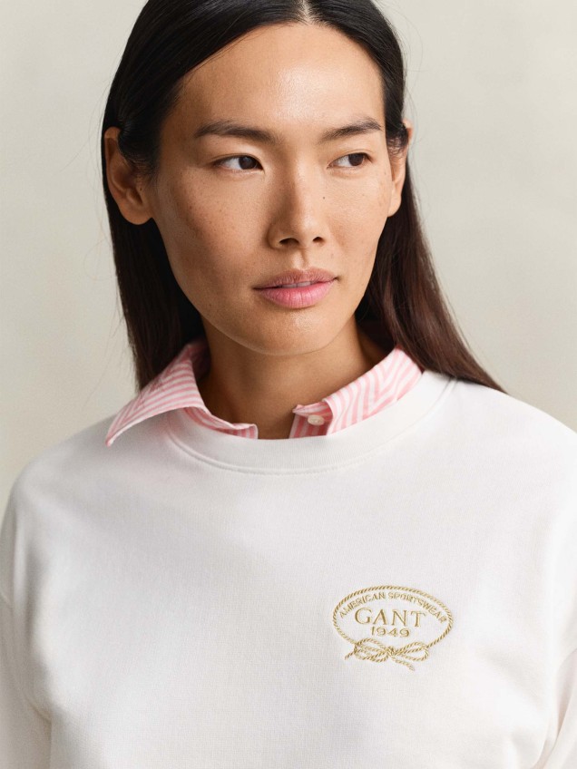 Sweatshirt com Logótipo Bordado