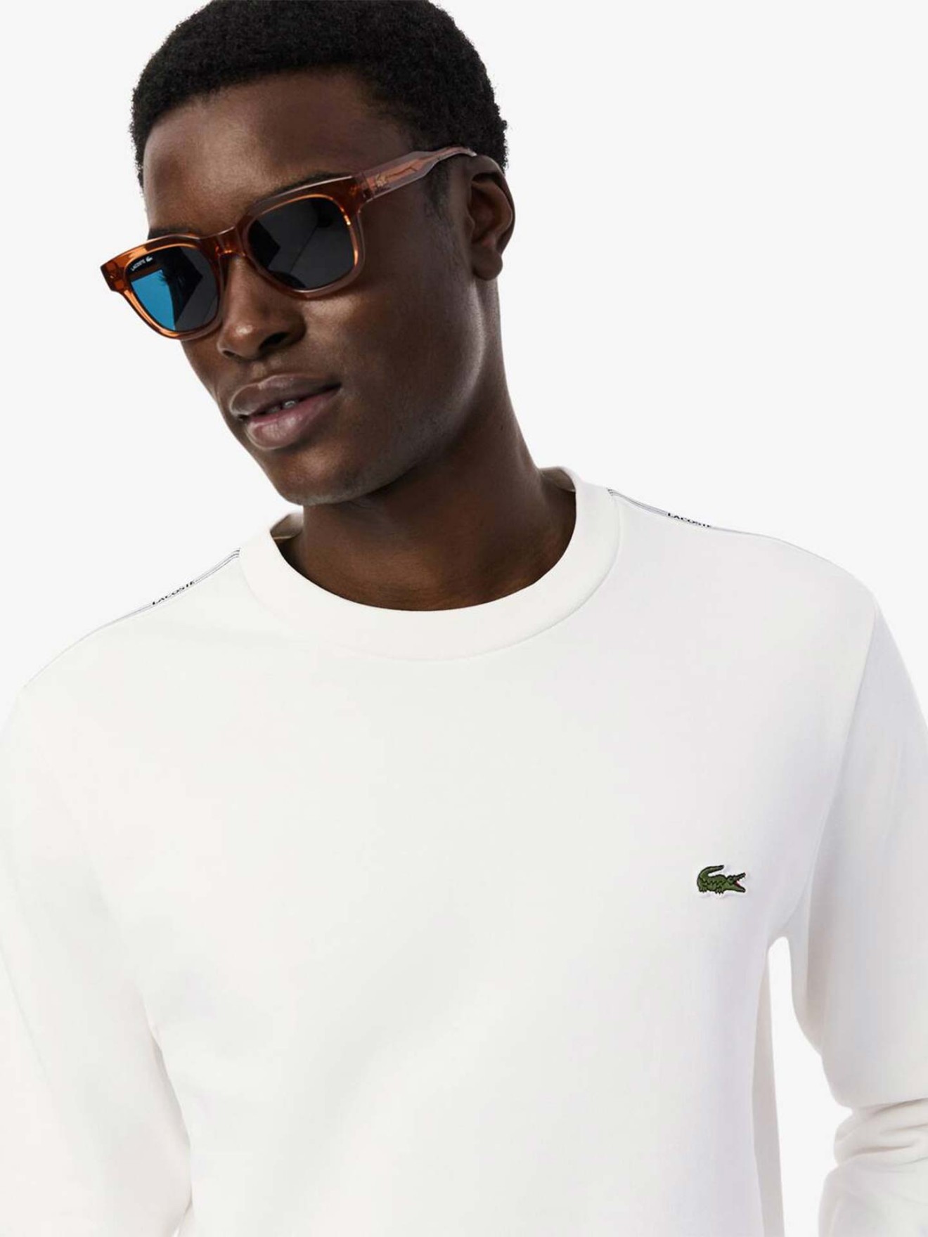 Sweatshirt com Faixa nas Mangas