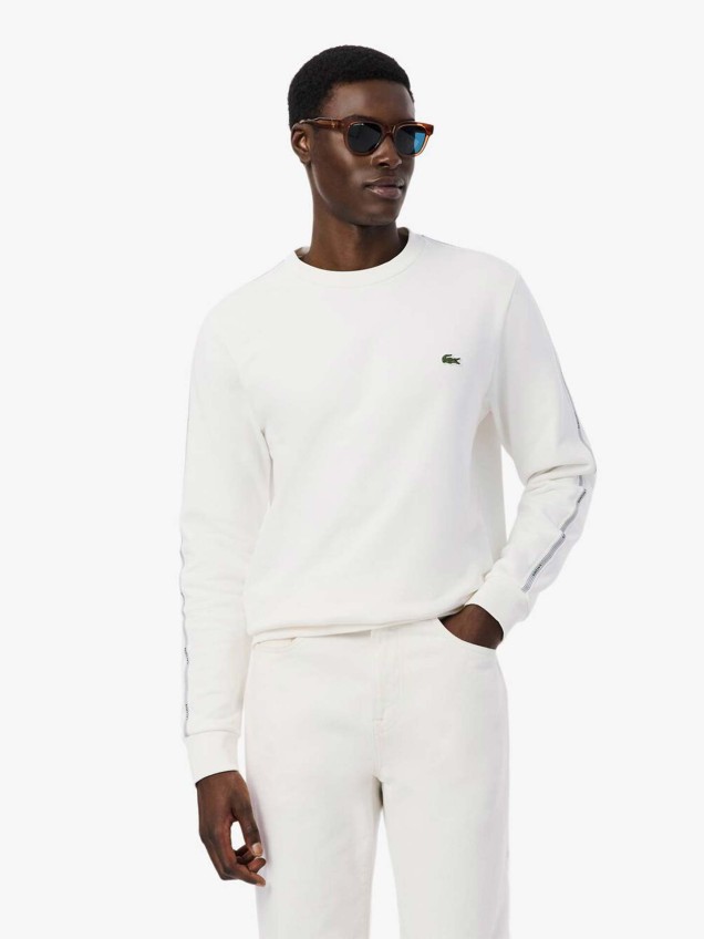 Sweatshirt com Faixa nas Mangas