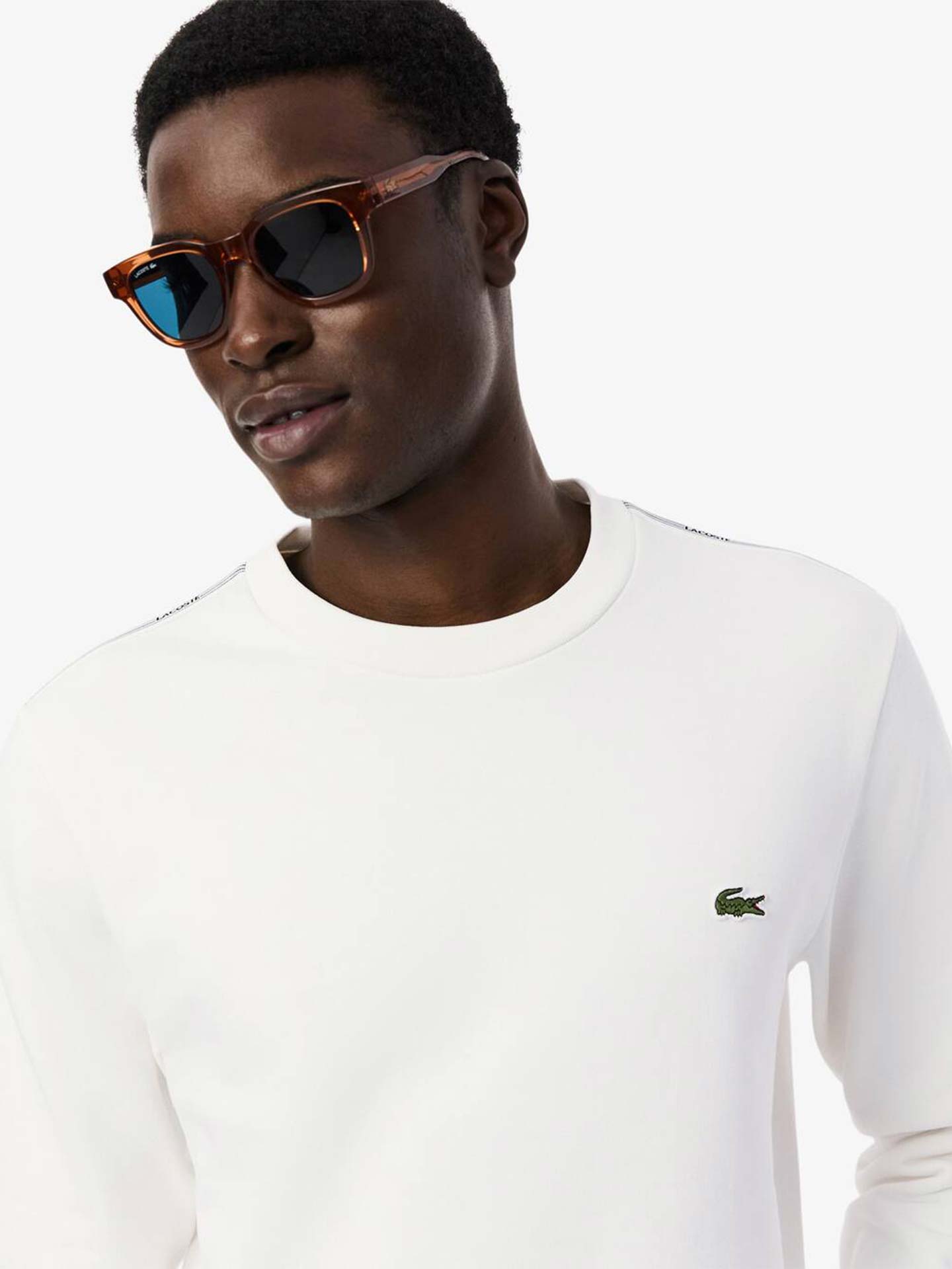 Sweatshirt com Faixa nas Mangas