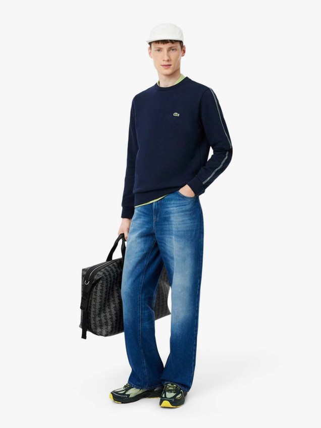 Sweatshirt com Faixa nas Mangas