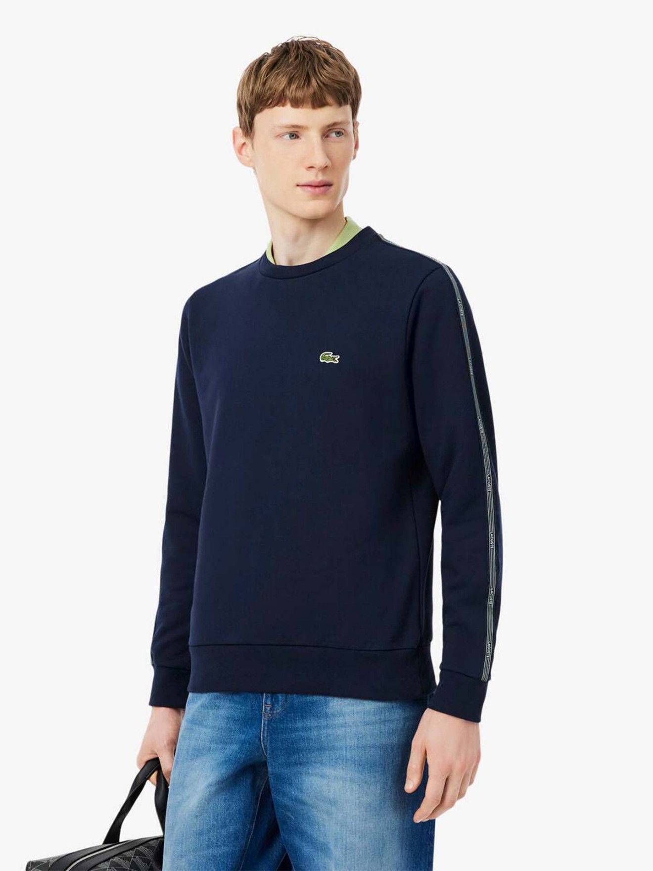 Sweatshirt com Faixa nas Mangas