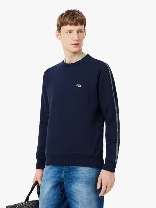 Sweatshirt com Faixa nas Mangas