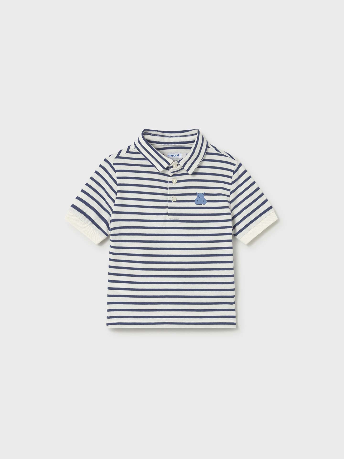 Polo de Manga Curta às Riscas