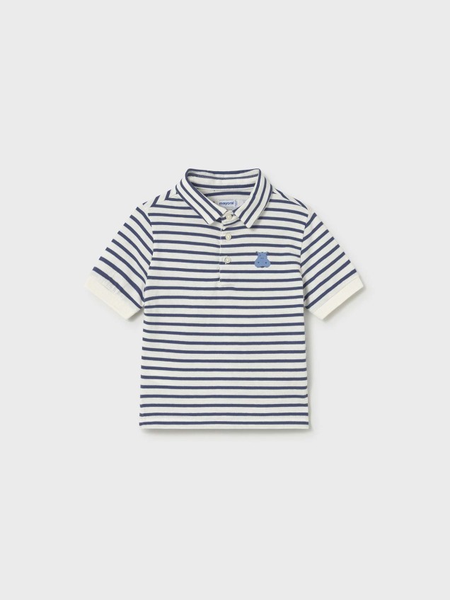 Polo de Manga Curta �s Riscas