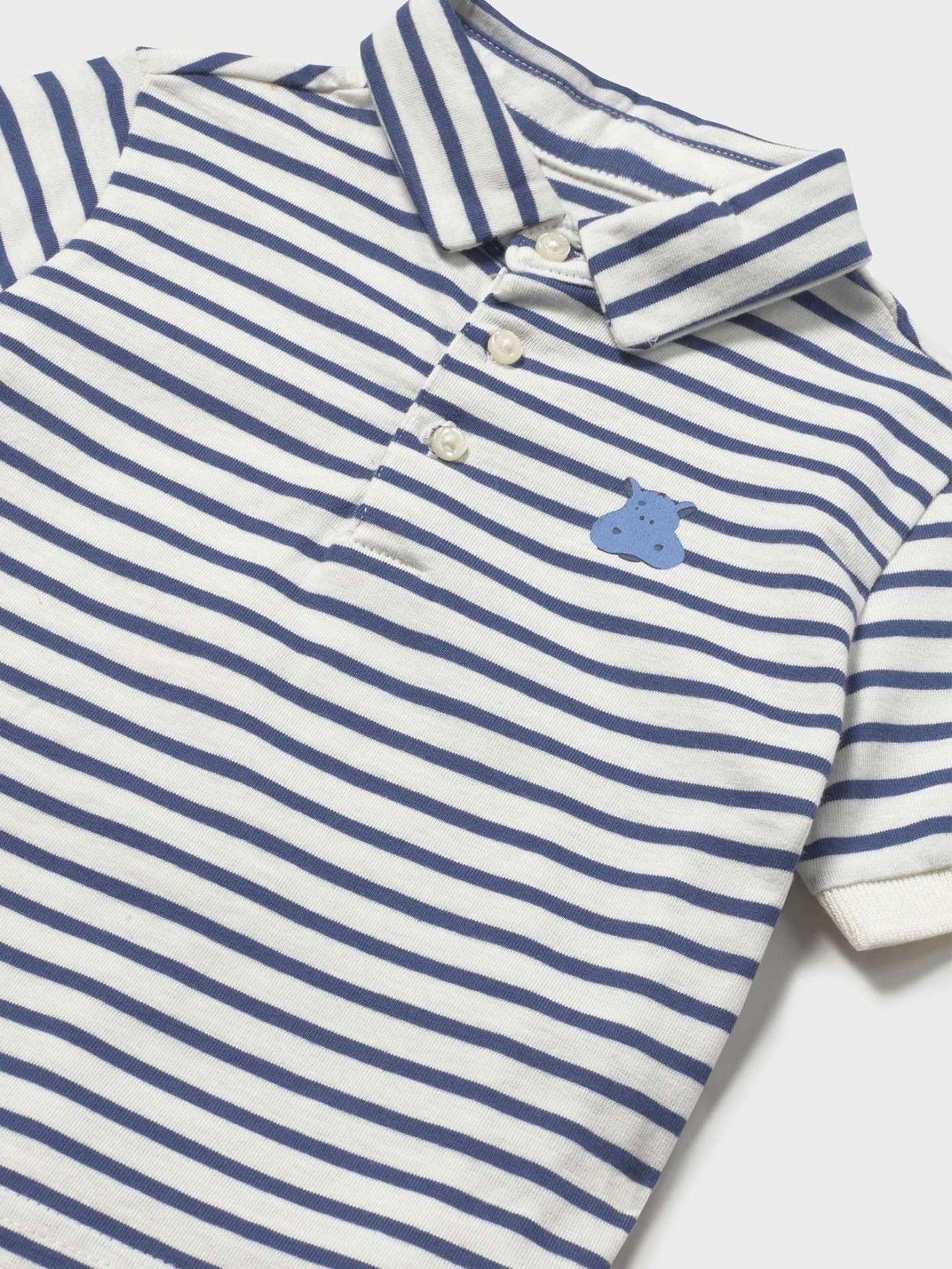 Polo de Manga Curta �s Riscas