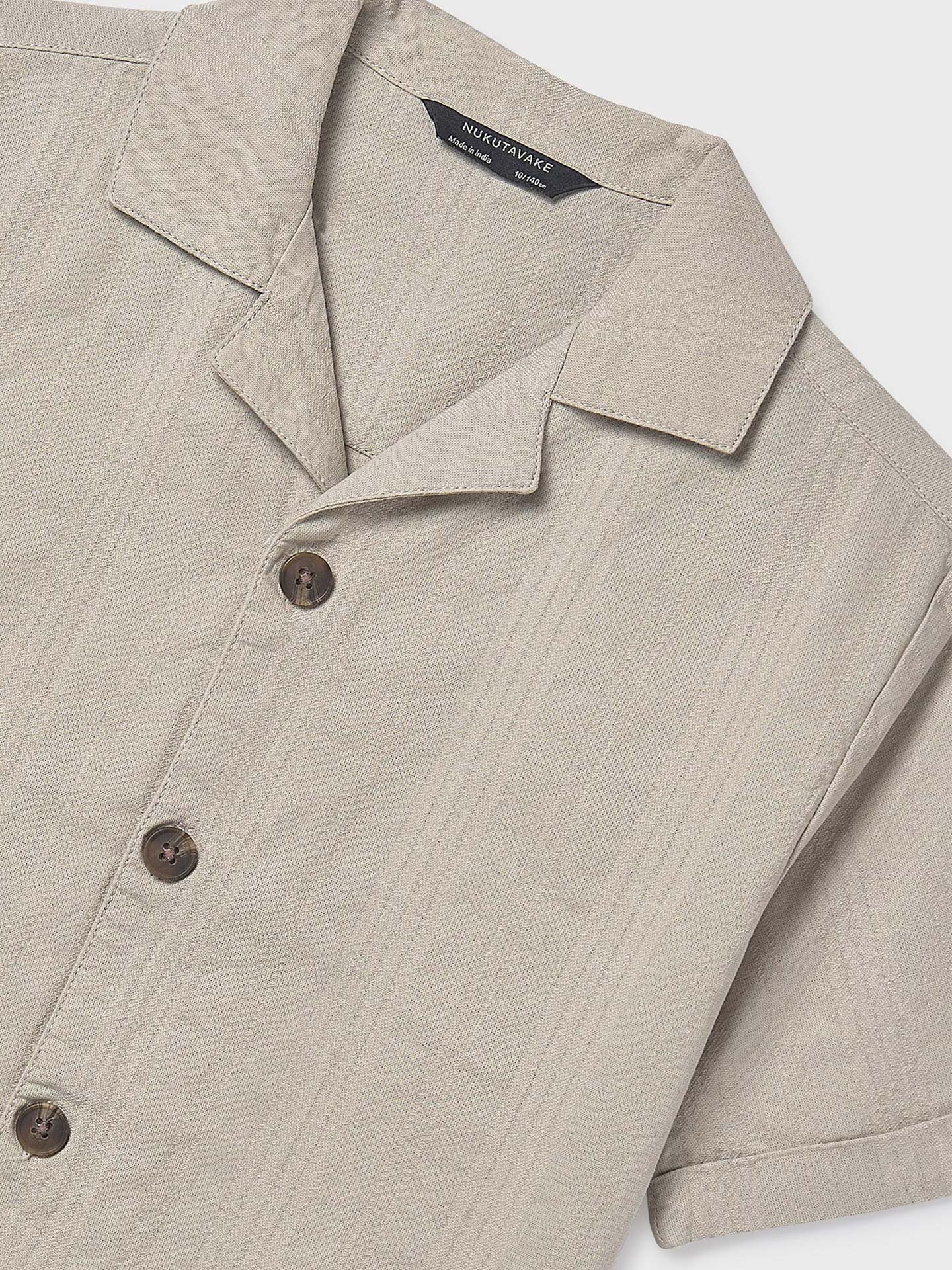 Camisa de Manga Curta com Textura