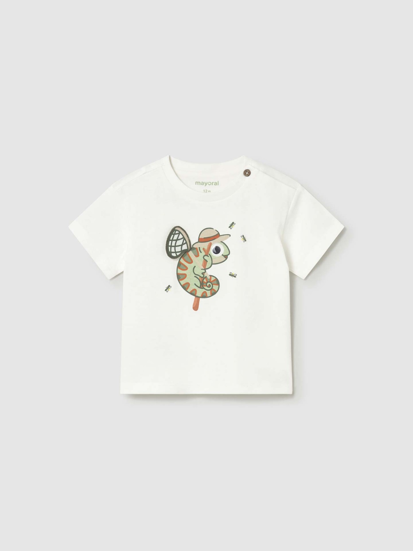 T-shirt com Estampado e Aplica��es