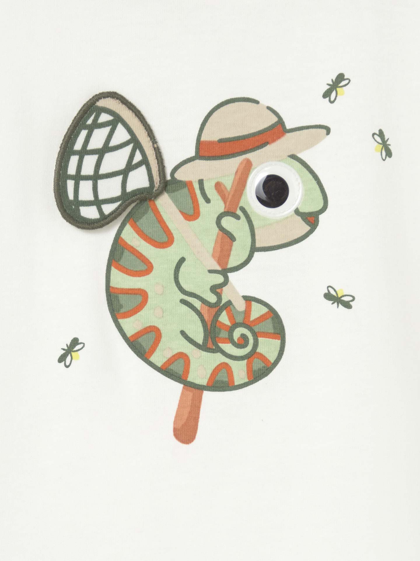 T-shirt com Estampado e Aplicações