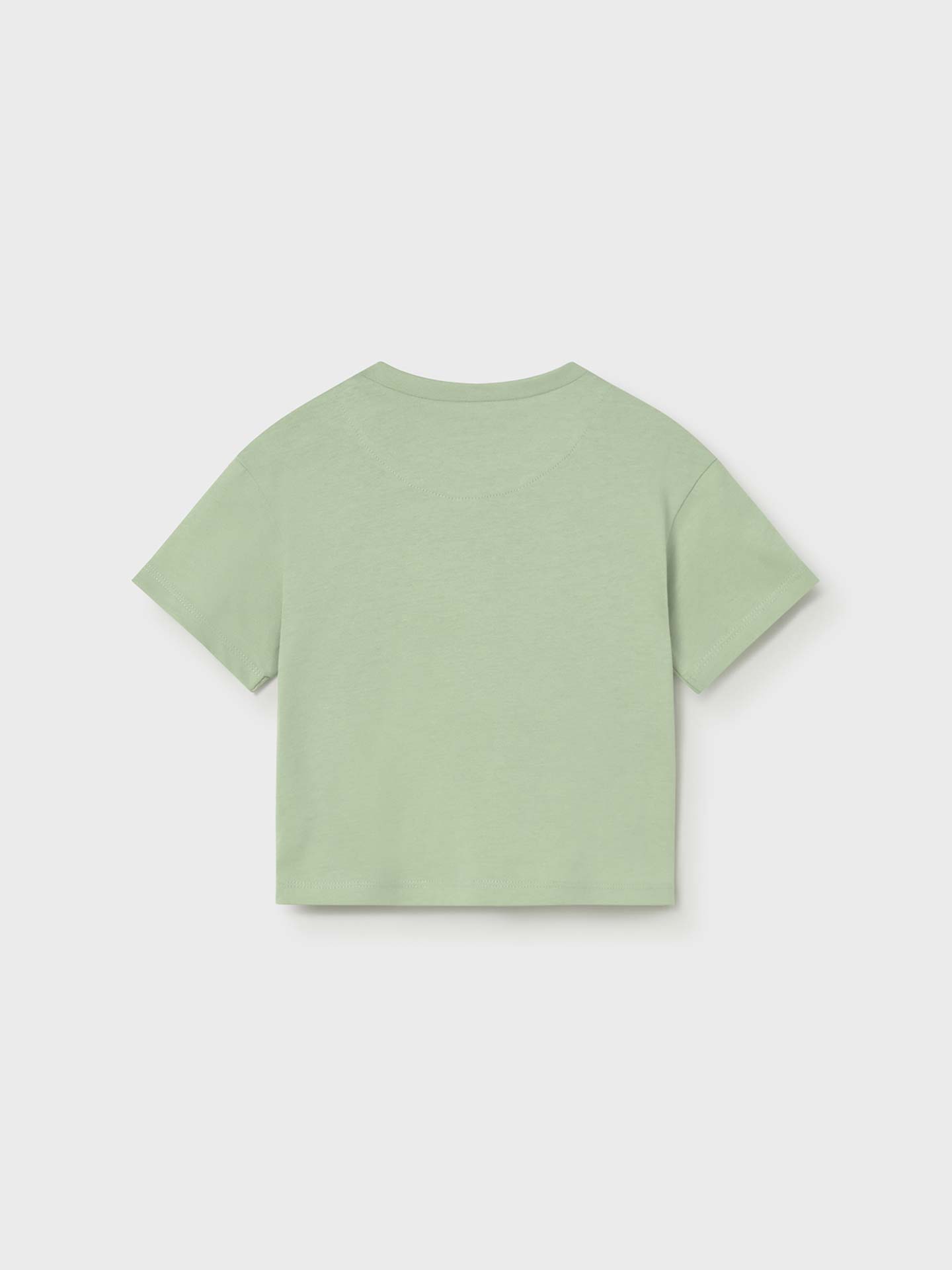 T-shirt com Bolso e Estampado