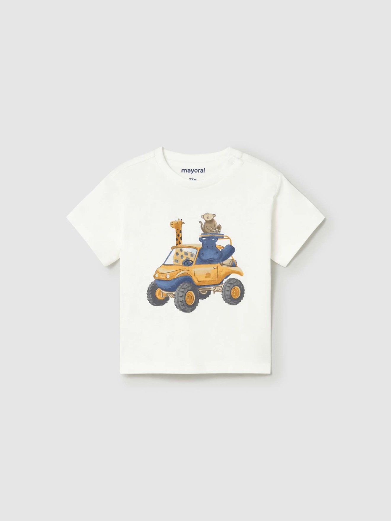 T-shirt com Estampado de Safari