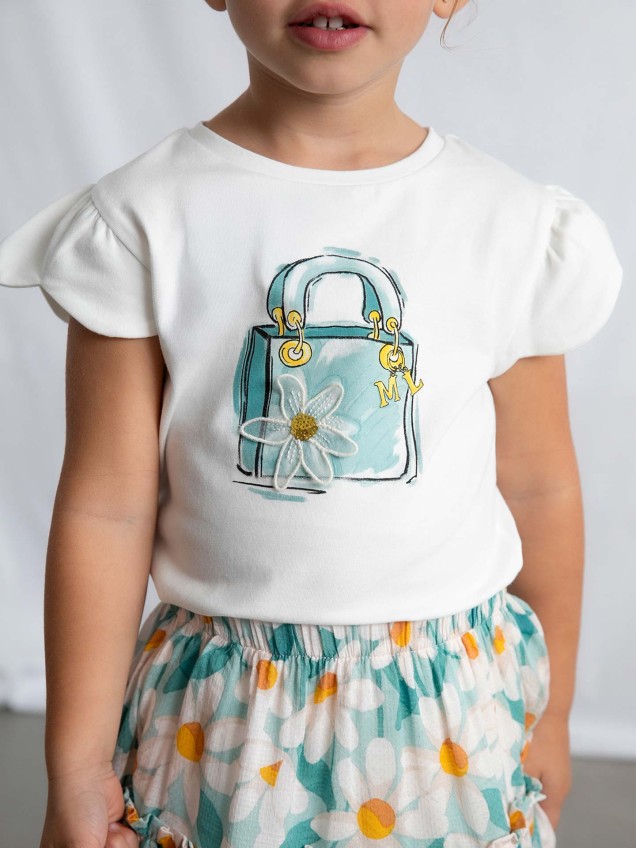 T-shirt de Manga Balão