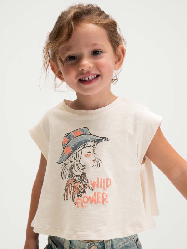 T-shirt com Estampado