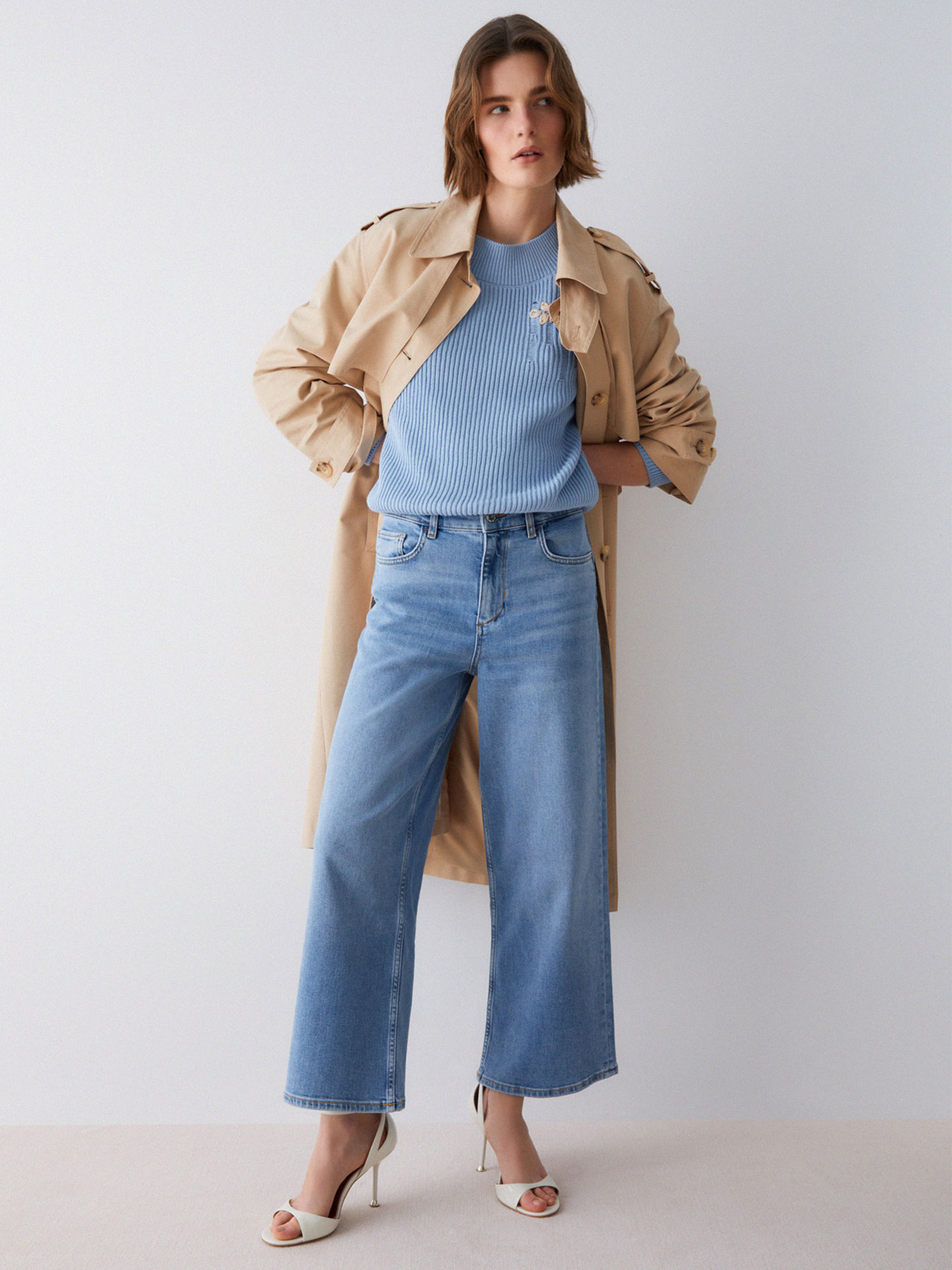 Calças de Ganga Cropped