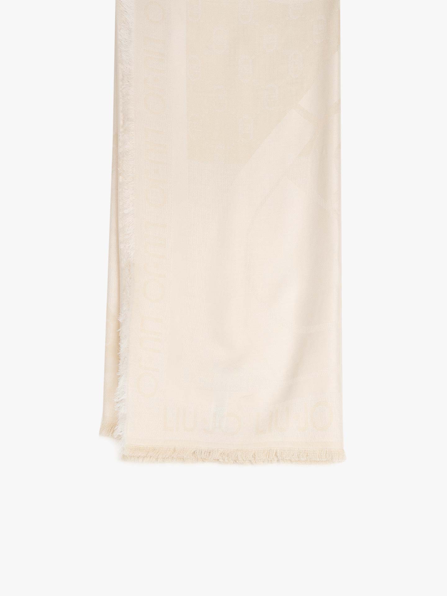 Echarpe com Padrão Monograma